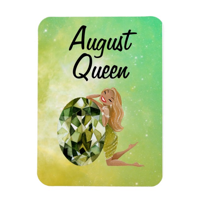 Magnet Flexible Anniversaire de la Reine d'août (Vertical)