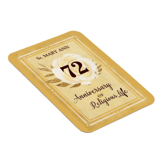 Magnet Flexible Anniversaire personnalisable de la religieuse Nun  (Côté Droit)