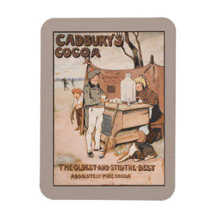 Magnet Flexible Annonce de cacao de Cadbury vintage