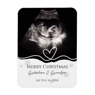 Magnet Flexible Annonce de grossesse aux grands-parents par échogr