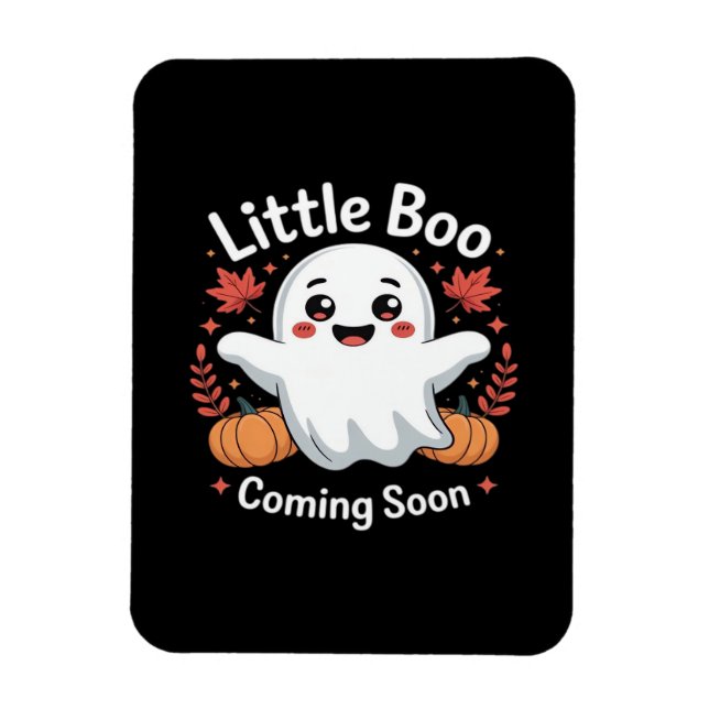 Magnet Flexible Annonce de grossesse Halloween mignonne (Vertical)
