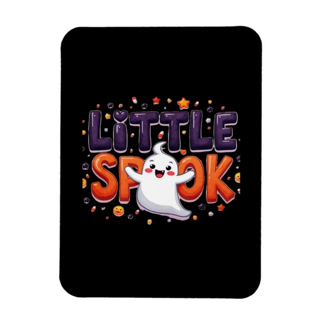 Magnet Flexible Annonce de grossesse Halloween mignonne (Vertical)