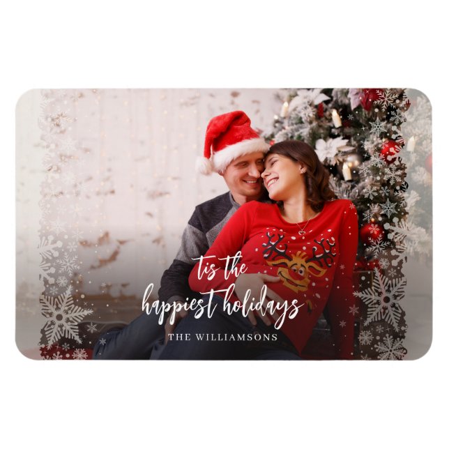 Magnet Flexible Annonce de grossesse pour les fêtes de Noël (Horizontal)