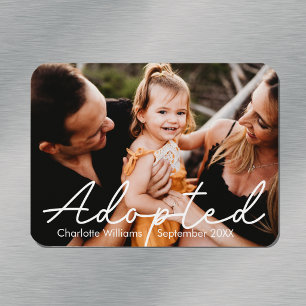 Magnet Flexible Annonce de naissance personnalisée moderne pour un