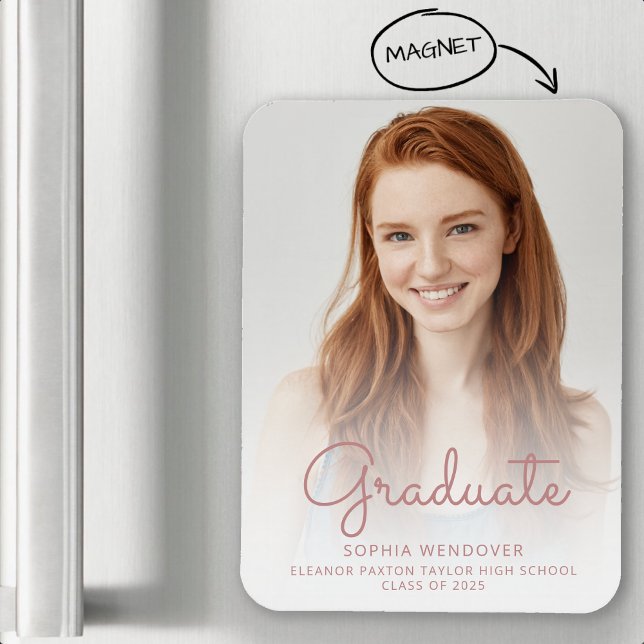 Magnet Flexible Annonce de remise de diplôme avec superposition de (Créateur téléchargé)