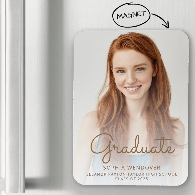 Magnet Flexible Annonce de remise de diplômes avec superposition d (Créateur téléchargé)