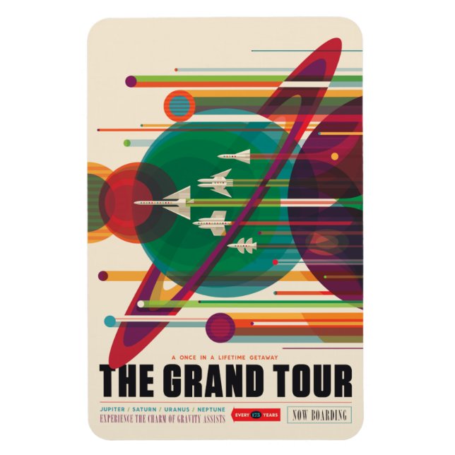 Magnet Flexible Annonce Voyage Sci-Fi, Le Grand Tour (Vertical)