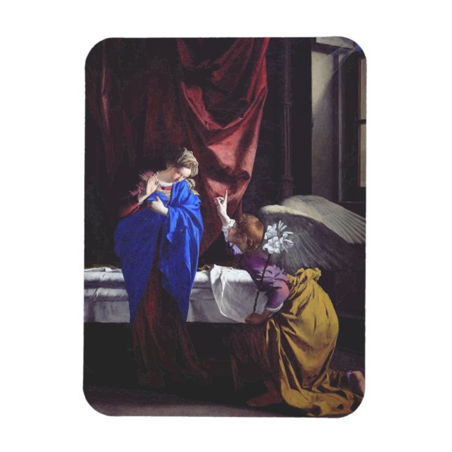 Magnet Flexible Annonciation à la Bienheureuse Vierge Marie par Or (Vertical)