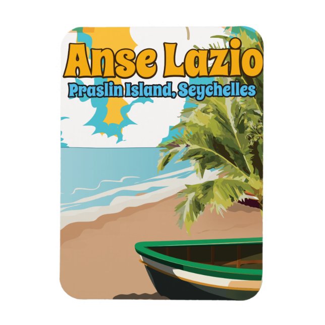 Magnet Flexible Anse Lazio Praslin Island, Seychelles (Vertical)