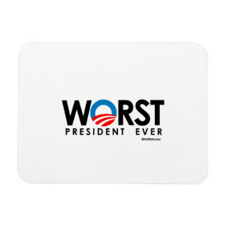 MAGNET FLEXIBLE ANTI-OBAMA - LE PIRE PRÉSIDENT JAMAIS