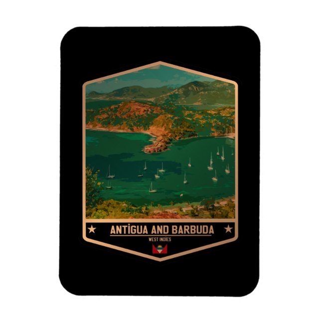 Magnet Flexible Antigua-et-Barbuda (Vertical)