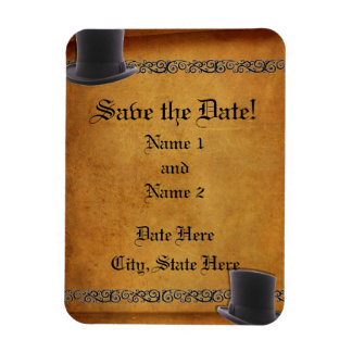 Magnet Flexible Antique Gay Mariage Personnalisé Save the Date Mag