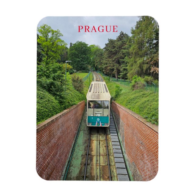 Magnet Flexible Aperçu funiculaire de Prague frigo aimant (Vertical)