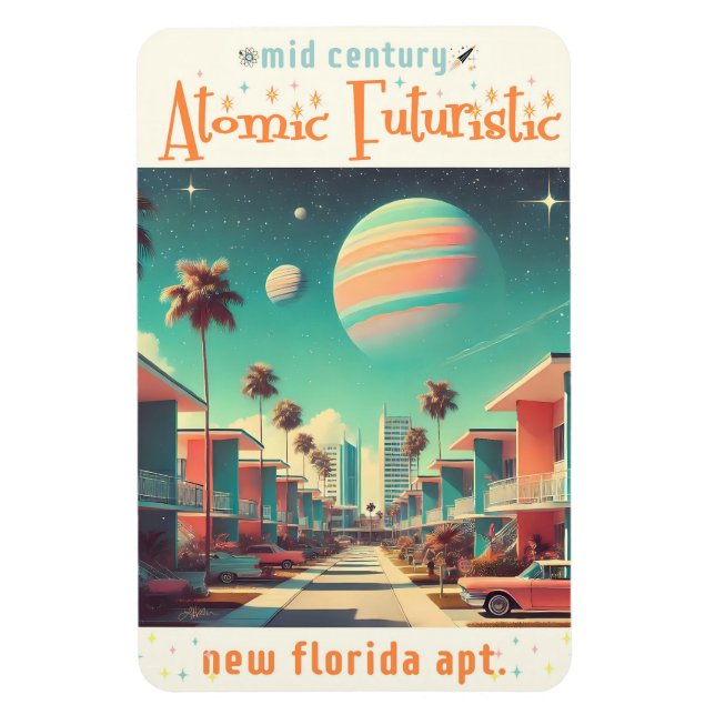 Magnet Flexible Appartements Atomiques Futuristes New Florida (Vertical)