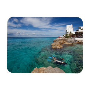 Magnet Flexible Apprenant au piqué de scaphandre, Cozumel Mexique