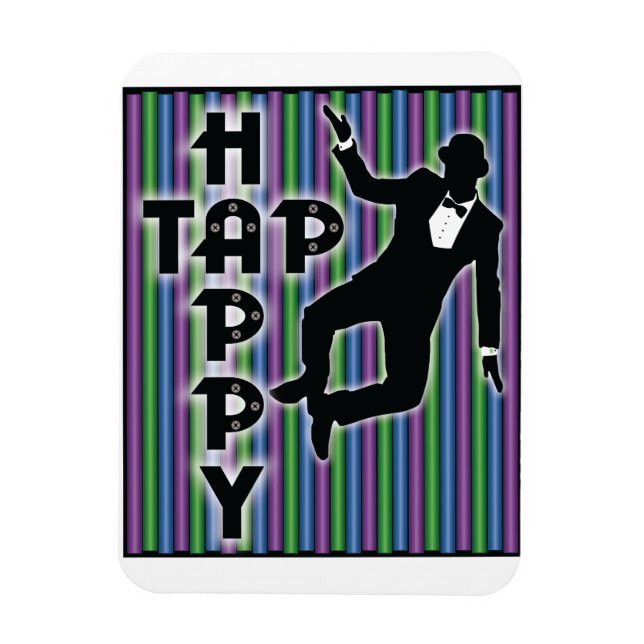 Magnet Flexible Appuyez sur le bouton "Happy Magnet" avec des band (Vertical)