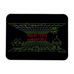 Magnet Flexible Aqua Ado Hunger Force Mooninites Logo du jeu