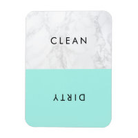 Aqua et Marbre blanc Typographie moderne Lave-vais
