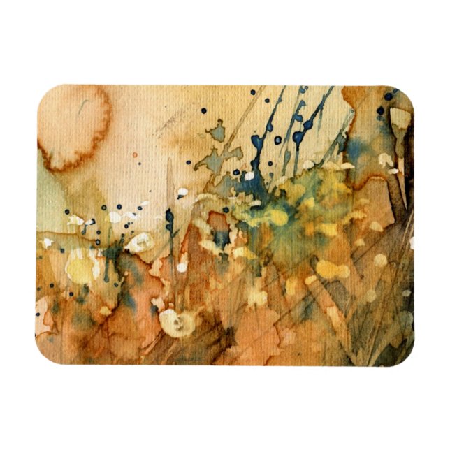 Magnet Flexible Aquarelle Abstraite et arrière - plan ancien (Horizontal)