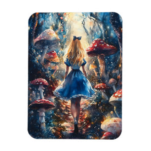 Magnet Flexible Aquarelle Alice au pays des merveilles