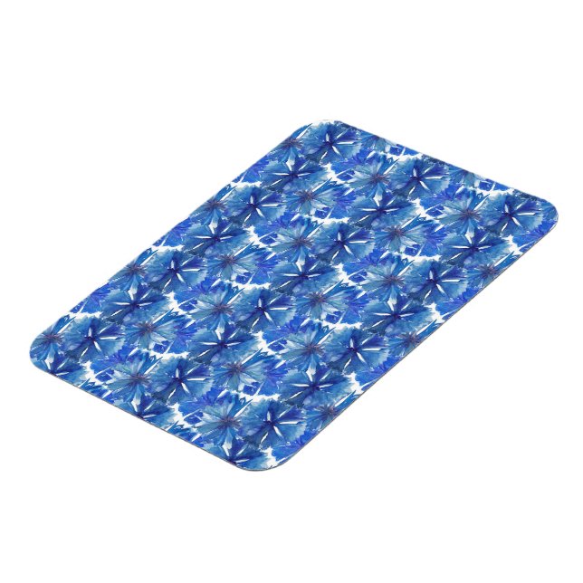 Magnet Flexible aquarelle cornflower glaçure (Côté Gauche)