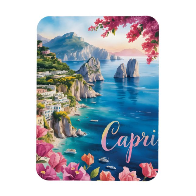 Magnet Flexible Aquarelle de Capri (Vertical)
