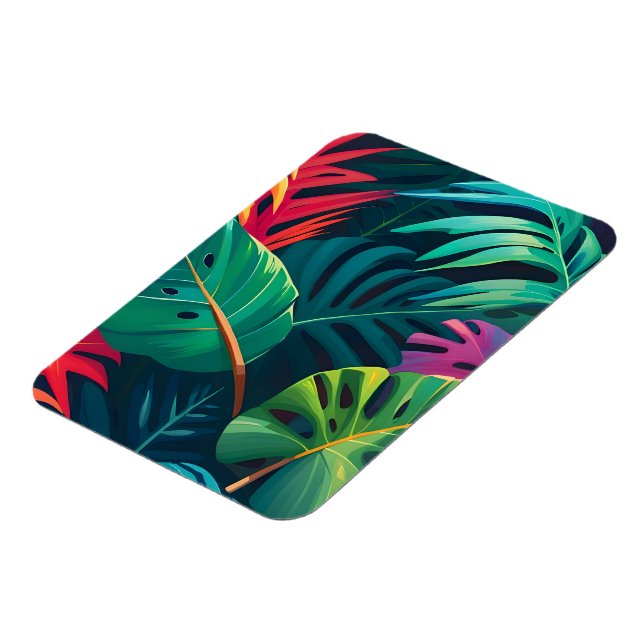Magnet Flexible Aquarelle de feuillage tropical Paradis (Côté Gauche)