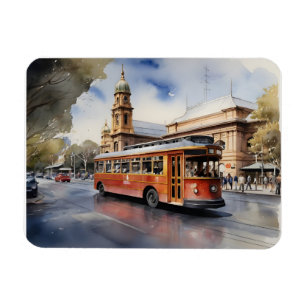 Magnet Flexible Aquarelle de Melbourne artPoster