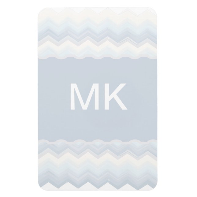 Magnet Flexible Aquarelle Ocean Shades Chevron (Vertical)