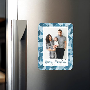 Magnet Flexible Aquarelle verre tendu Bonne photo Hanoukka