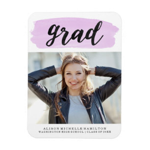Magnet Flexible Aquarelle violet chic Aimant photo