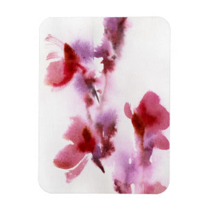 Magnet Flexible aquarelles florales Abstraites 3