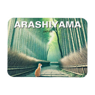 Magnet Flexible Arashiyama Japon Kyoto forêt de bambou