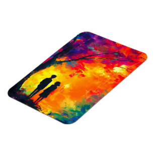 Magnet Flexible Arbre coloré d'amour