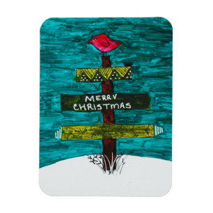 Magnet Flexible Arbre de Noël de palette avec un aimant rouge