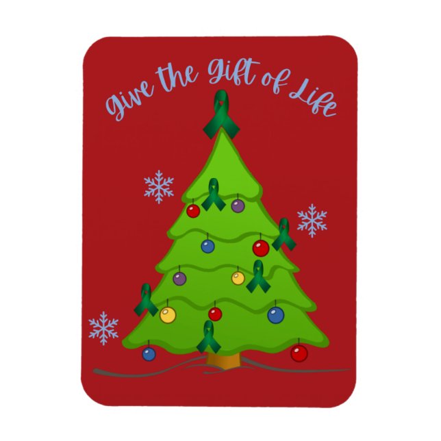 Magnet Flexible Arbre de Noël de sensibilisation au don d'organes  (Vertical)