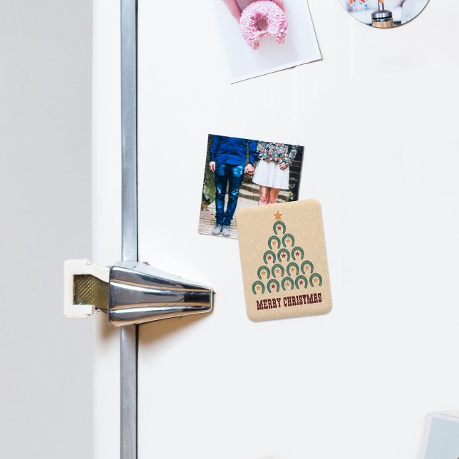 Magnet Flexible Arbre de Noël en fer à cheval rustique (Créateur téléchargé)