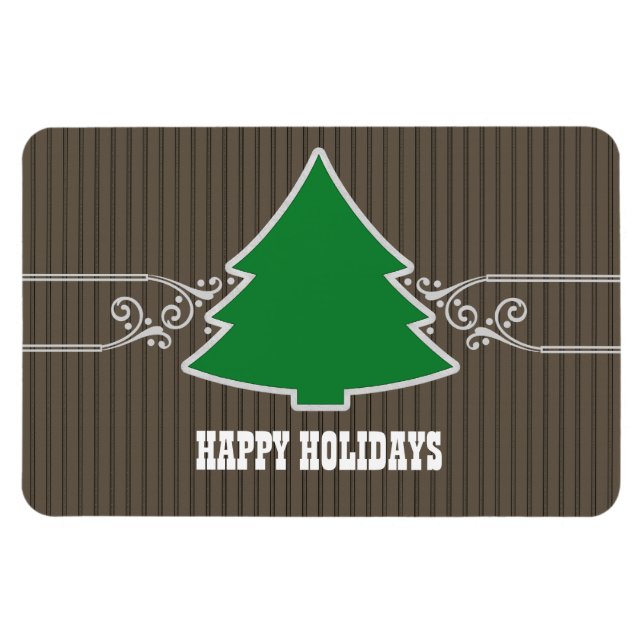 Magnet Flexible Arbre de Noël fantaisie Aimant Premium (Horizontal)