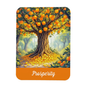 Magnet Flexible Arbre orange nature richesse abondance prospérité