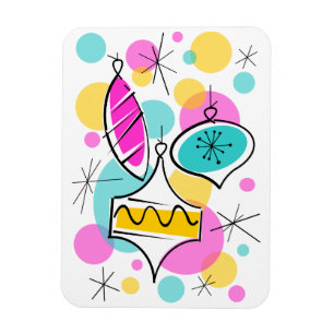 Magnet Flexible Arbre rétro Baubles aimant flexible vertical