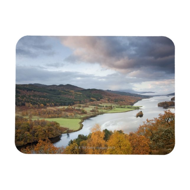 Magnet Flexible Arbres d'automne et Loch Faskally, Pitlochry (Horizontal)