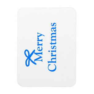 Magnet Flexible Arc bleu joyeux Noël cadeaux famille simple moder