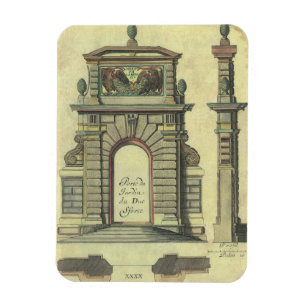 Magnet Flexible Arc de Portail de Jardin Vintage, Architecture Ren