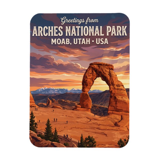 Magnet Flexible Arc délicat, Parc national des Arches Utah (Vertical)