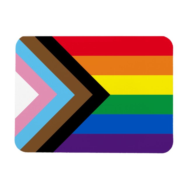 Magnet Flexible Arc-en-ciel Lgbtq drapeau de la diversité gay (Horizontal)