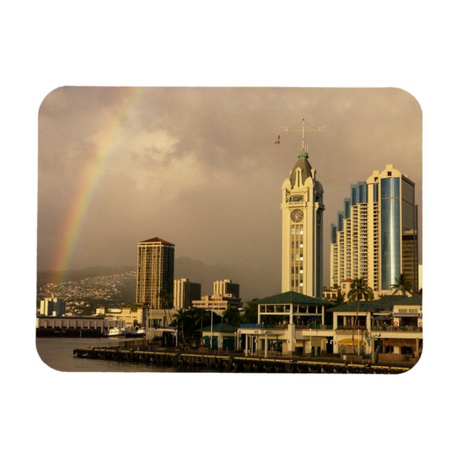 Magnet Flexible Arc-en-ciel sur Honolulu, Hawaï, États-Unis 2 (Horizontal)