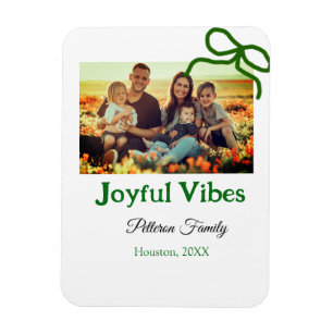 Magnet Flexible Arc vert joyeuse Vibes ajouter le nom de la photo