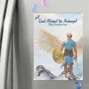 Magnet Flexible Archange Michel Ange de Protection Courage Saint