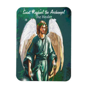 Magnet Flexible Archangel Raphael Guérisseur Ange Guérisseur Saint