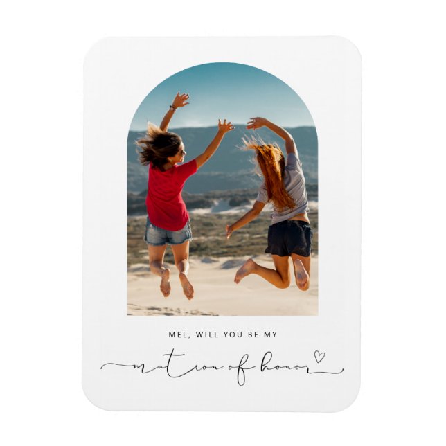 Magnet Flexible Arche cadre serez-vous mon matron aimant honneur (Vertical)